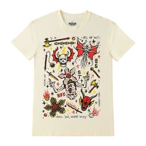 NWT Stranger Things Hellfire Club Logo T-Shirt Size Small Tee Netflix Eddie NEW